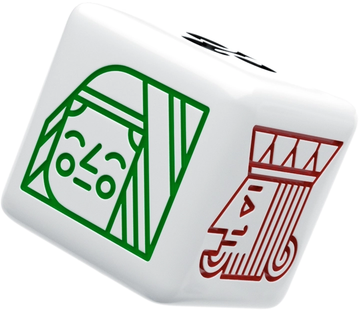 Poker Die displaying the Queen